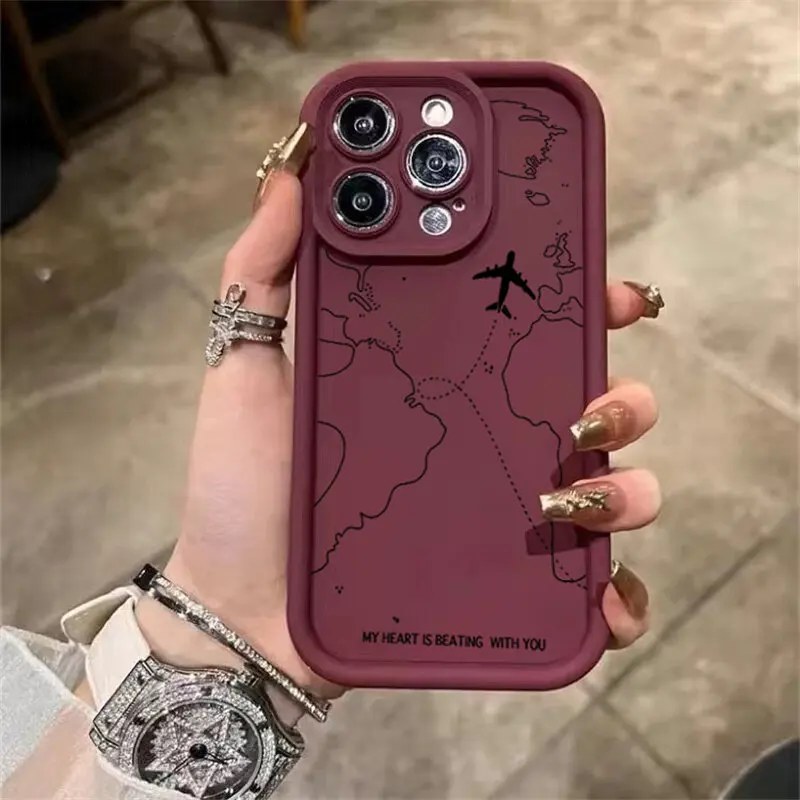 Чехол для телефона в самолете OPPO Realme 5 5i 5S 6i 7i 8i GT Master GT3 C2 C17 Reno 7Z 8Z 6Z 5Z 8T 4F 8 Pro A93 F17 F21