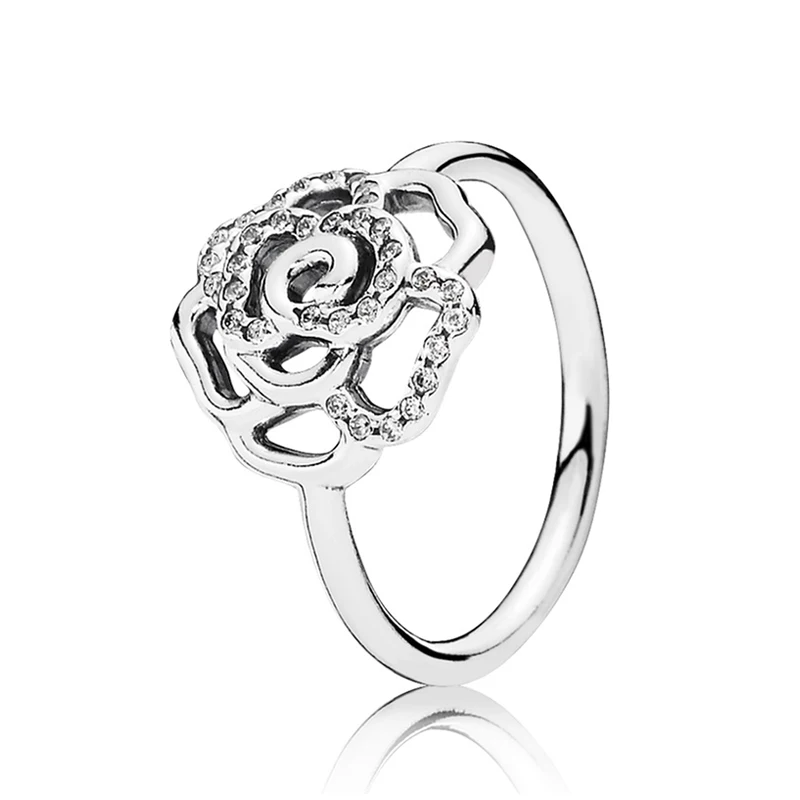 Стерлингового серебра 925 пробы ослепительный цветок ромашки магнолии