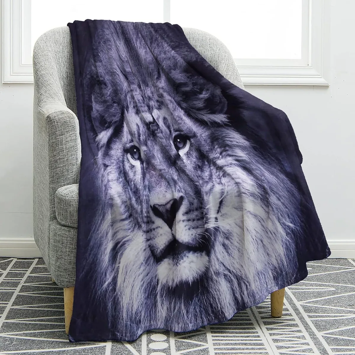 Одеяло с изображением льва подарки для детей маленьких девочек и мальчиков