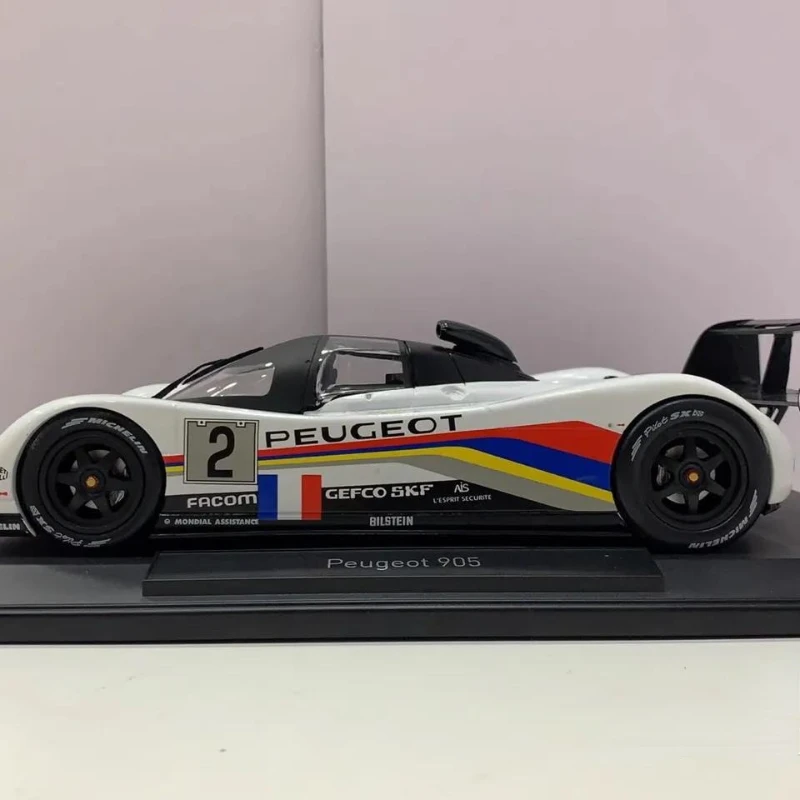Модель 1:18 для Peugeot 905 Le Mans 1992 модель чемпиона литая автомобиля из металлического