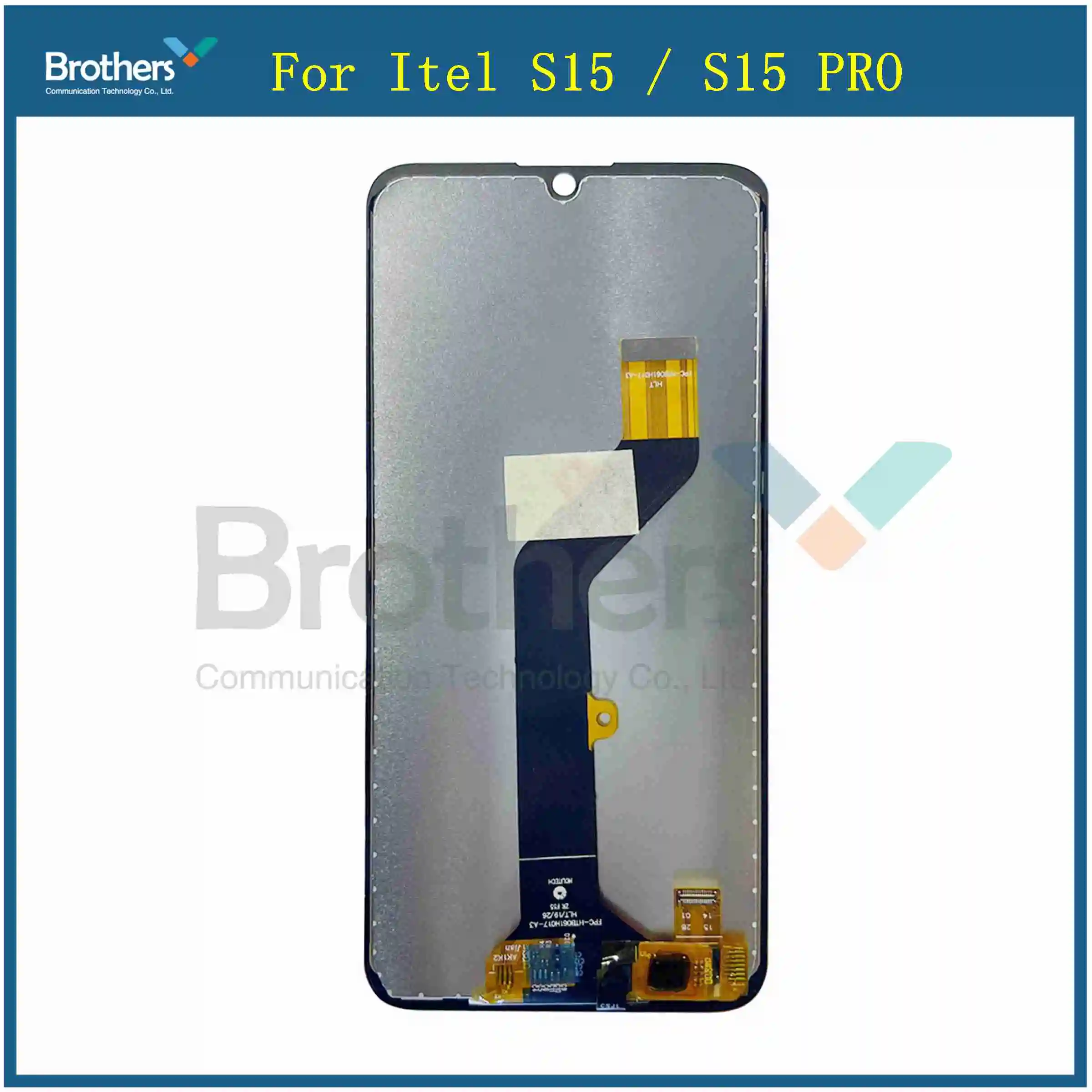 Черный ЖК-дисплей 6,10 дюйма для Itel S15 / S15 PRO, детали для замены с рамкой