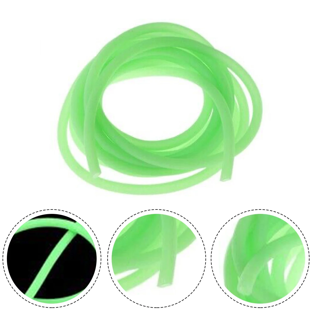 

2 Meter 2M Fishing Luminous Tube Tubing For Carp Sea Rigs & Rig Lures Attract Soft Silicone Making Tube Pesca Iscas Tackle Tools