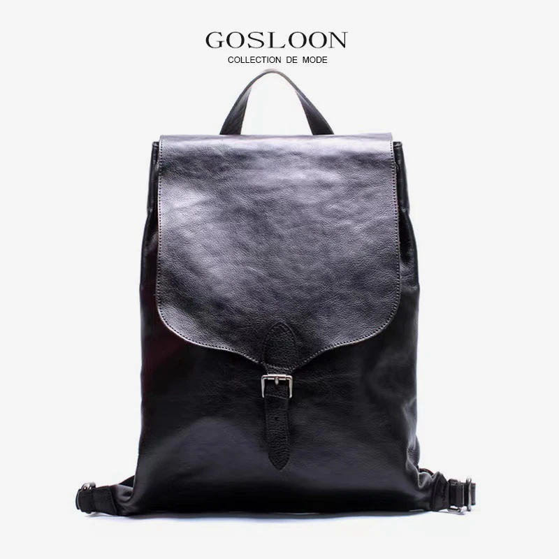 

GOSLOON-H91Luxury Genuine Leather Women bag Classic Box bag Real Leather Shoulder Crossbody Bag Leather Flap Bag free shipping