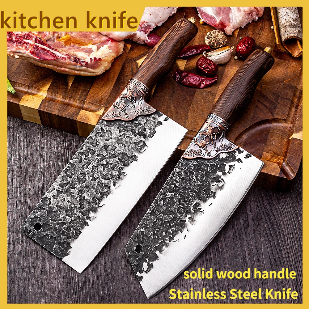 

Handmade Forged Butcher Knife Stainless Steel Kitchen Chef Knife Fishing Meat Knife Outdoor Filleting Super Fast Sharp Knife
