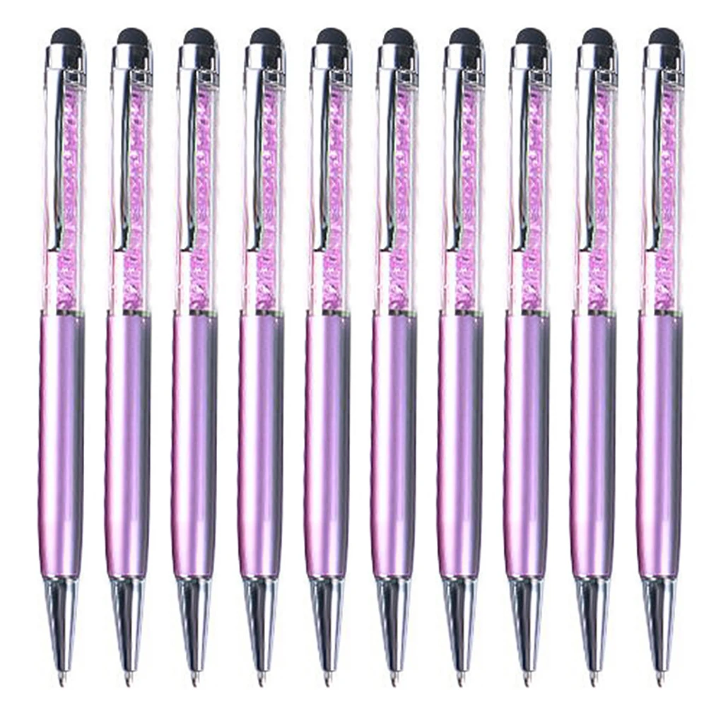 

1/2/3 Stylus Touch Pens Kids Gifts Ballpoint Pen Stationery Multicolor Writing Tool Kindergarten Household Purple