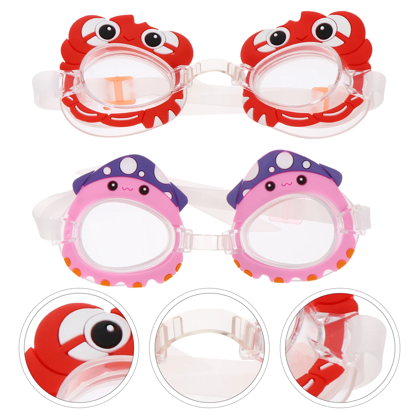 

Goggles Glasses Swim Children Swimming Pool Eyewear Fog Anti Equipment Snowmobile Toddlersnowmobiling Eyeglasses Shape Animal