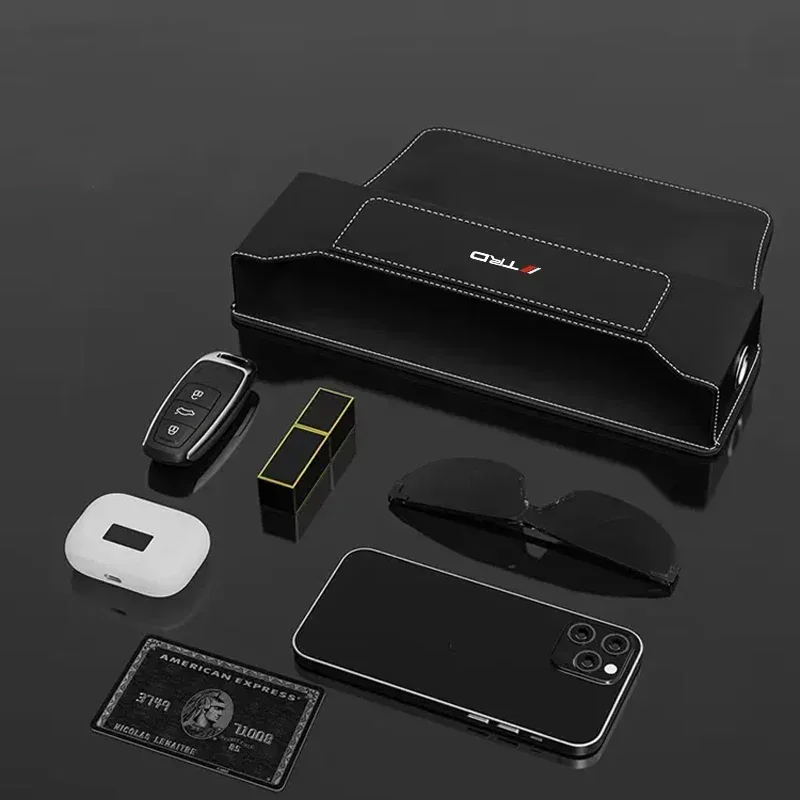 Ящик для хранения автомобильного сиденья кожаный щелевой боковой карман кошелек