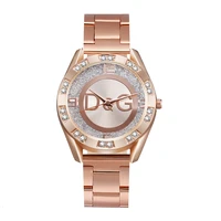 luxurious women watches advanced brand lover watch steel belt diamond number leisure luxury goods ladies quartz wristwatch gift