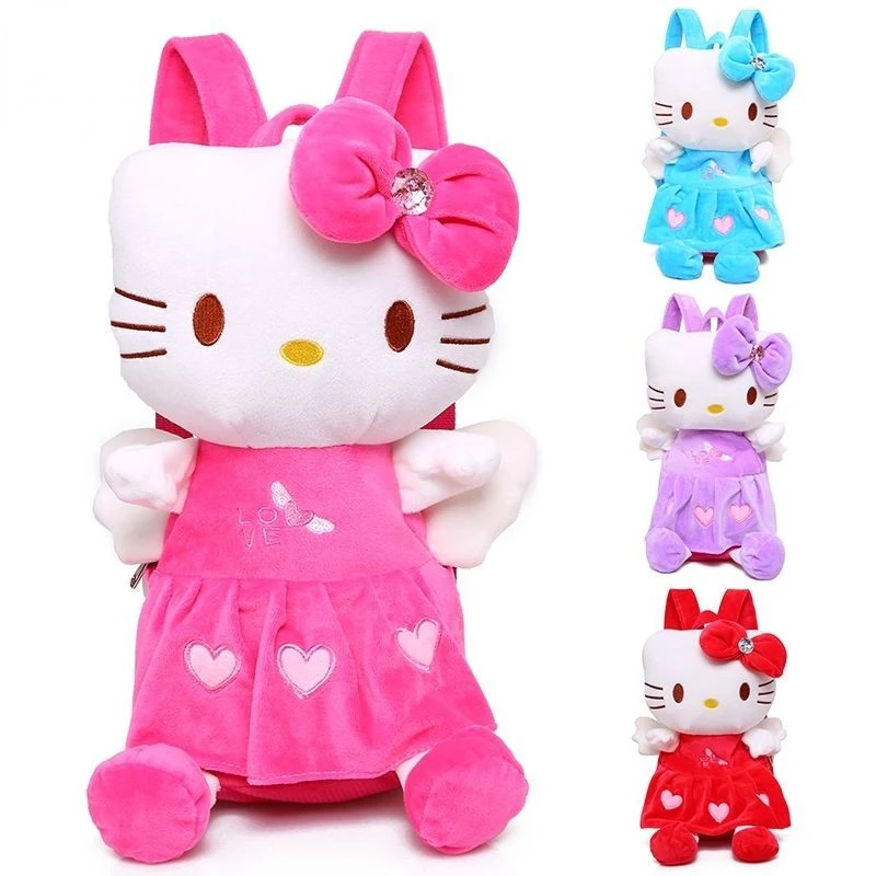 

Kindergarten Hello Kitty Backpack 2-3-4 Years Old Small School Bags for Babies Cute Backpack Cartoon Bag Hello Kitty Unisex Bag