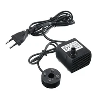 5W Mini Submersible Water Pump With LED Lights 220-240V 350L/H For Aquarium Fish Tank Pond Fountain