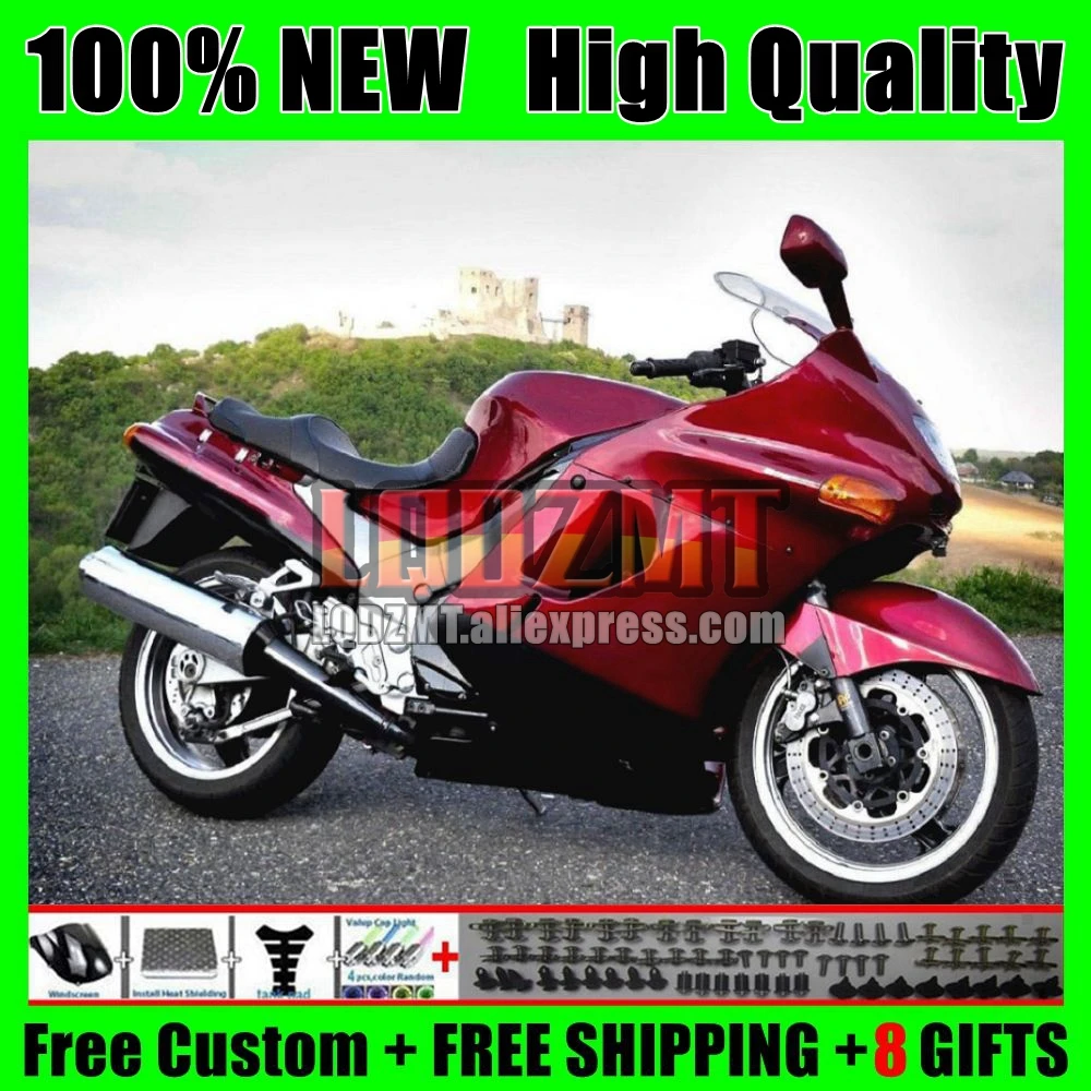 ZZR1100 для KAWASAKI NINJA ZX-11R ZX11R 1993 1994 1995 1996 66No.25 винно-красный ZX11 ZZR 1997 ZX 11R 98 99 00 01