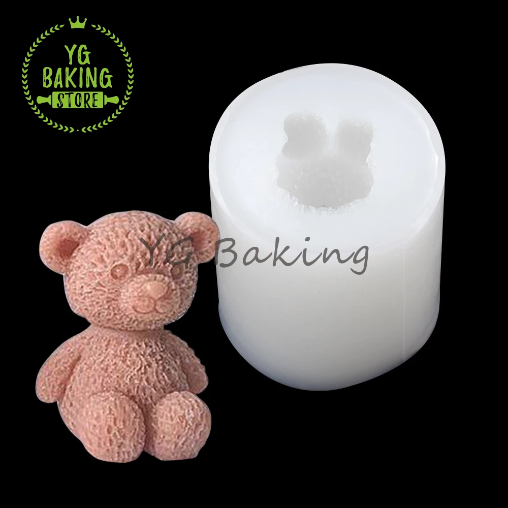 

Dorica Bear Design Fondant Silicone Mold Diy Craft Candle Mould Cake Decorating Tools Kitchen Pastry Tool Baking Supplies