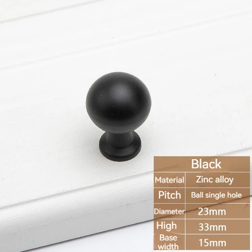 

Американский черный шкаф светильник, шкаф, ящик, ручка для обувного шкафа, круглая ручка для мебели