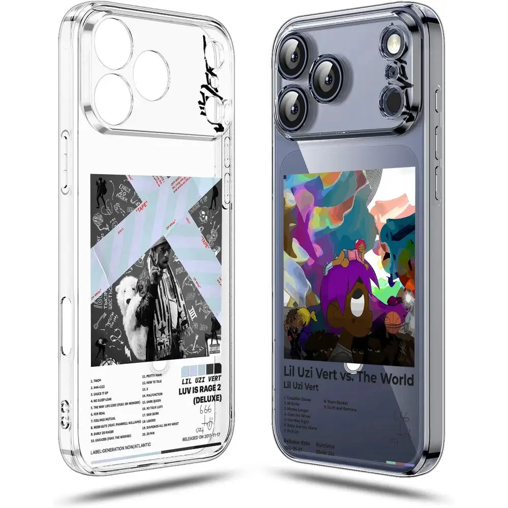 Фото Чехол для телефона Rapper L-Lil Uzi V-Vert для iPhone 17 16 15 14 13 12 Pro Max Plus, магнитный прозрачный чехол с поддержкой беспроводной зарядки №4