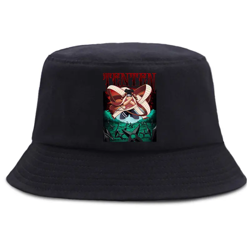 

Tenten Naruto Buckets Hat Unisex Cotton Foldable Fishing Hiking Cap Outdoor Beach Fisherman Kids Hats Bob Panama
