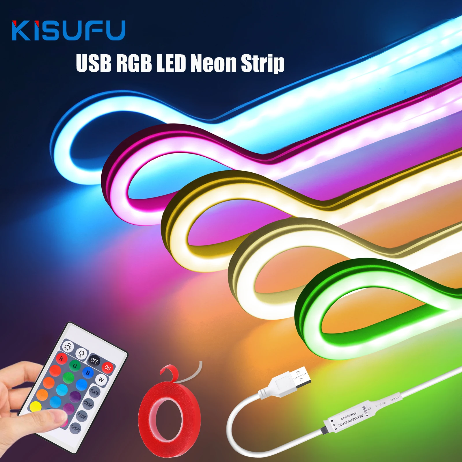 Гибкая силиконовая лента для наружного декора