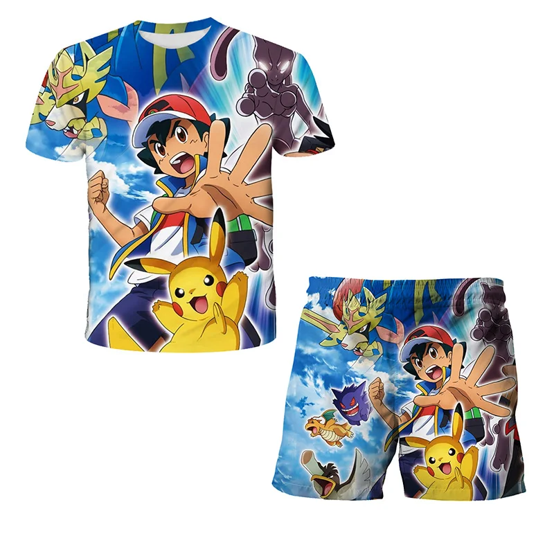 

2022 Baby Boy Set Summer Kids T-Shirt Shorts Set 2-Pack Kids Clothing Tracksuit 4 5 6 7 8-14 Years Old