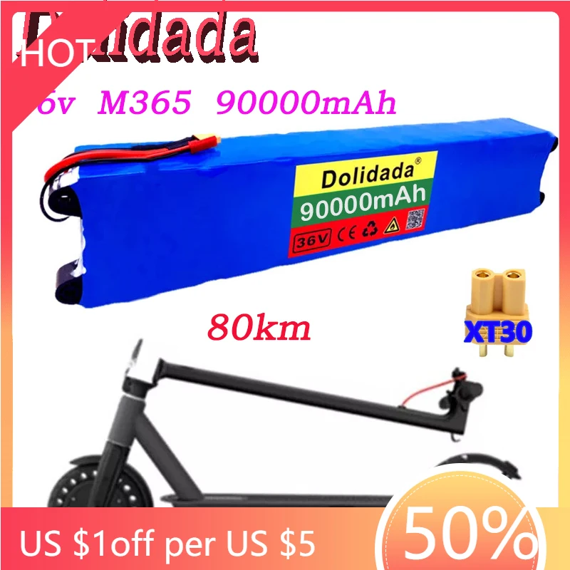 

36V m365 90000mah used for charging the battery of Xmijia sports car electric scooter endurance 80km lifepo4 battery pack