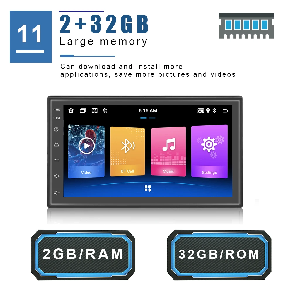 $58.77 OiLiehu Car Radio 2 Din 7