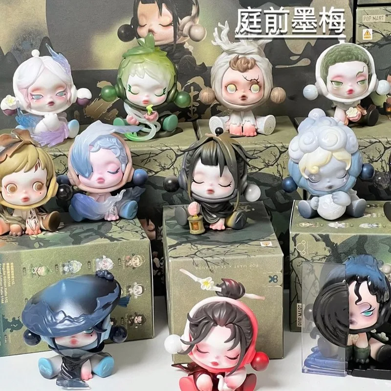 Popmart Bubble Mart слепая коробка Skullpanda передние чернила сливовая серия Sp 11-го поколения