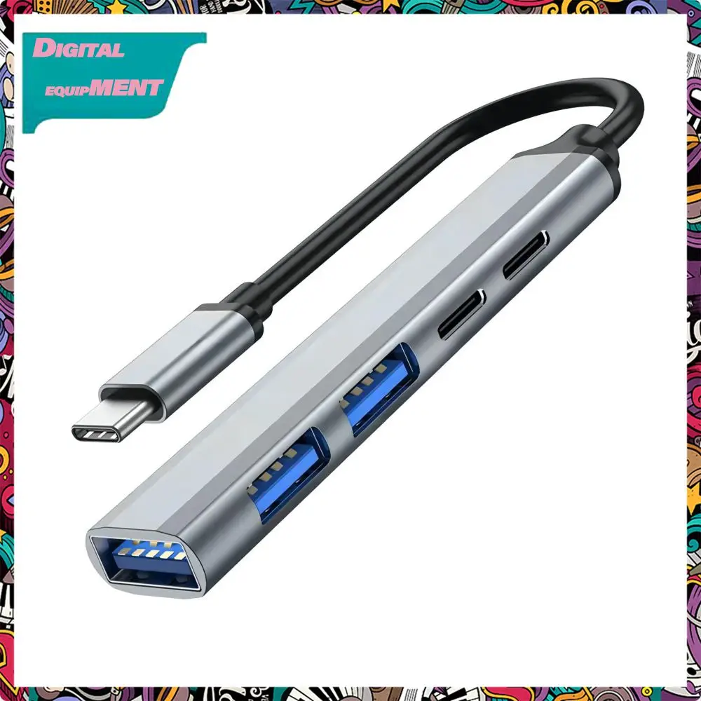 

5 Ports Computer Splitter Usb 3.0 High Speed Gadget Adapter 5-port Type C Hub Usb 3.0 2.0 Pd Splitter 5 In 1 Type-c Extender Hub
