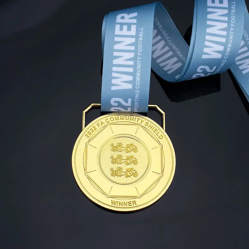 

Горячая Распродажа 2022, защитная металлическая медаль The Football Champion, памятные сувениры