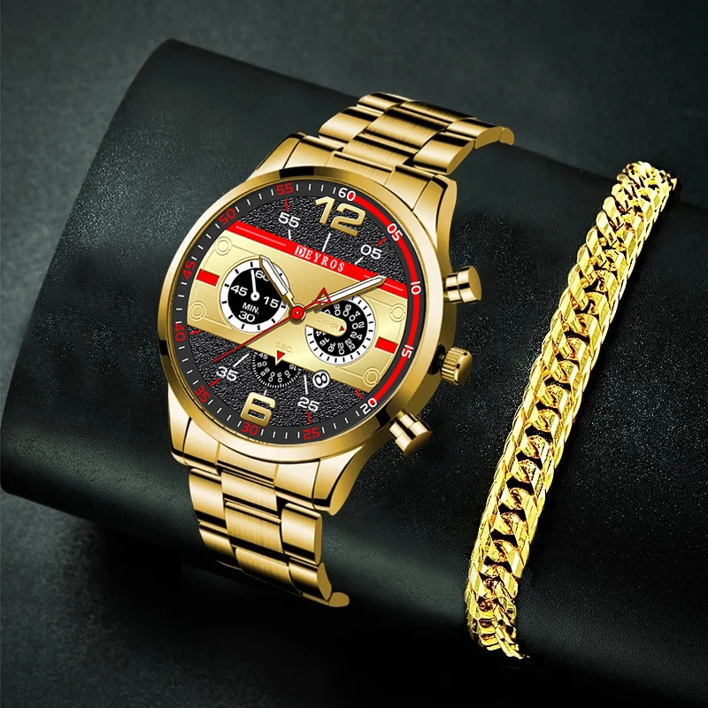 

uhren herren Mens Fashion Sport Uhren Luxus Männer Business Edelstahl Quarz Armbanduhr Mann Casual Leucht Uhr Gold Armband Uhr