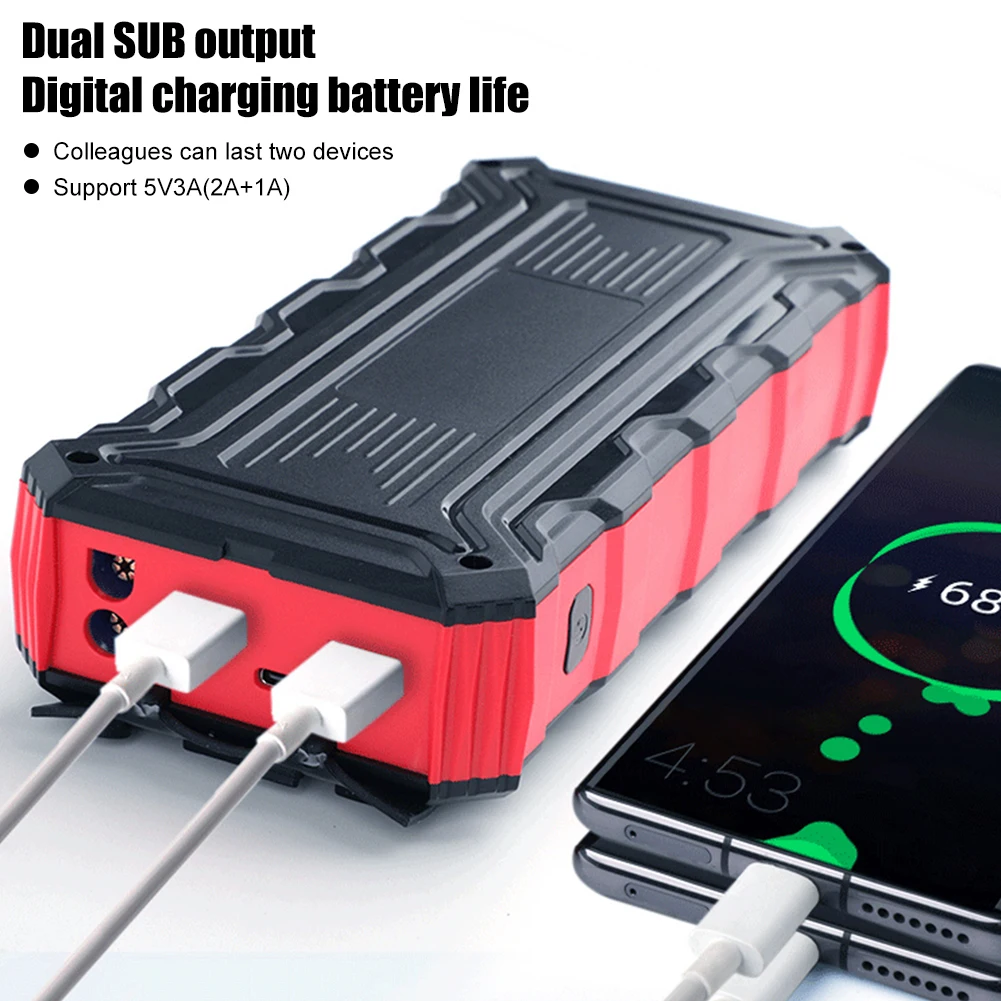

30000mAh 1200A Car Jump Starter Portable Power Bank Battery Booster with LED Flashlight Emergency Starter for Gasoline Diesel