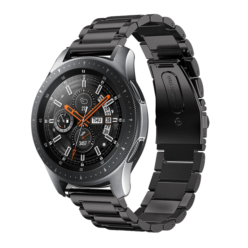 Металлический ремешок для Samsung Galaxy Watch 3 45 мм браслет из нержавеющей стали Huawei GT2/3 42