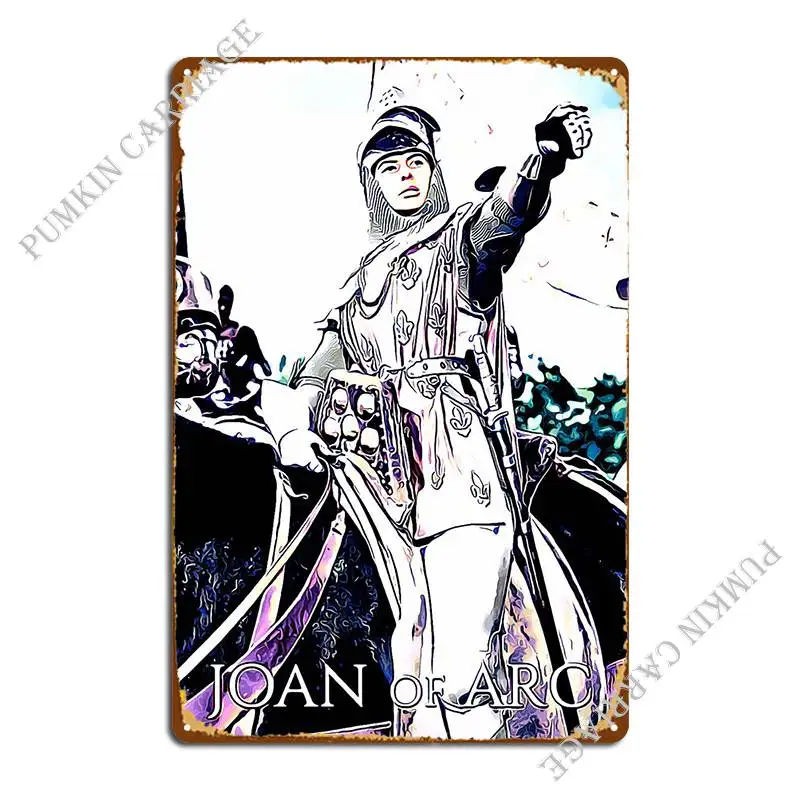 

Joan Of Arc 1 Metal Sign Rusty Wall Decor Club Bar Wall Plaque Tin Sign Poster