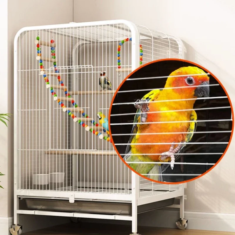 Игрушки белая клетка для птиц аксессуары попугай Палиomas Passaros кормушка Gaiola гамаки