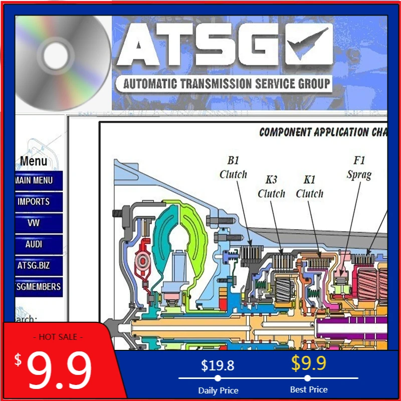2021 горячая Распродажа программное обеспечение для ремонта автомобиля ATSG программное обеспечение для ручной диагностики автомобильный диагностический инструмент данные в CD автомобильные инструменты для автомобиля