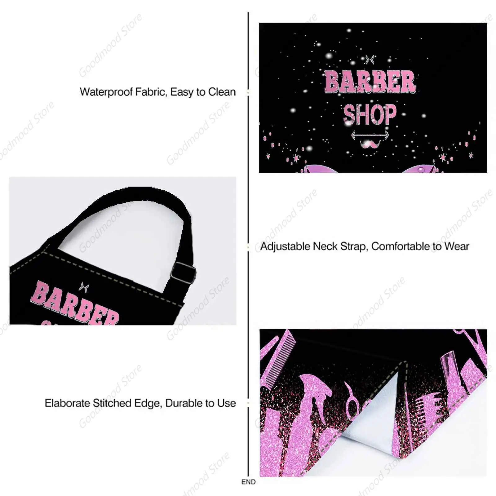 Парикмахерский фартук для ресниц в виде единорога салона косметологии ногтей