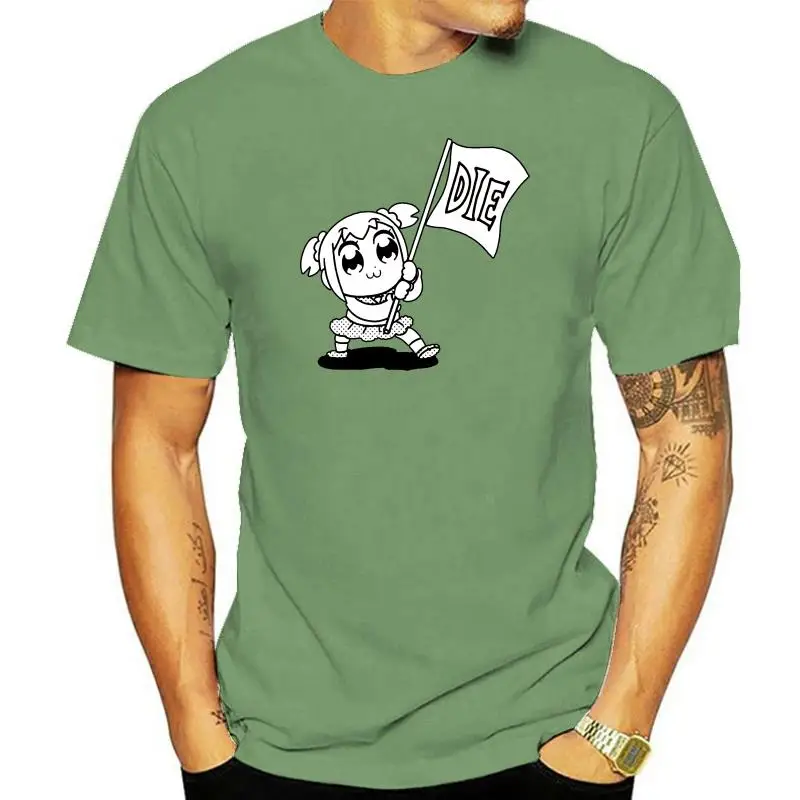 

Футболка Pop Team Epic, футболка POP TEAM EPIC DIE, уличная одежда, хлопковая футболка, мужская Милая футболка с коротким рукавом в виде фотографики