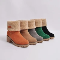 winter boots women fur warm snow boots ladies warm wool booties ankle boot comfortable shoes casual female mid calf boots shoes