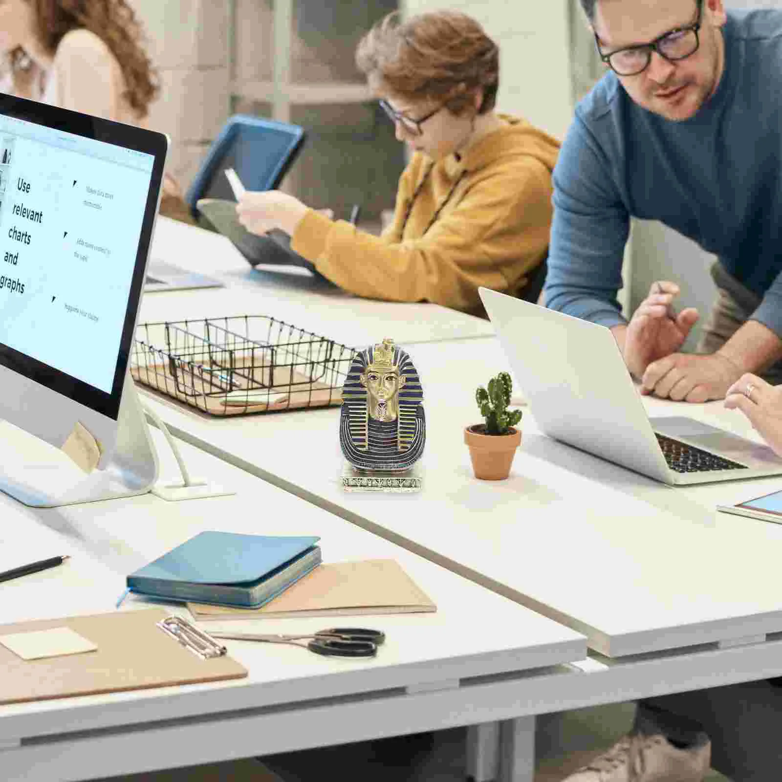 Украшения египетского фараона золотой декор фигурка короля украшение для дома