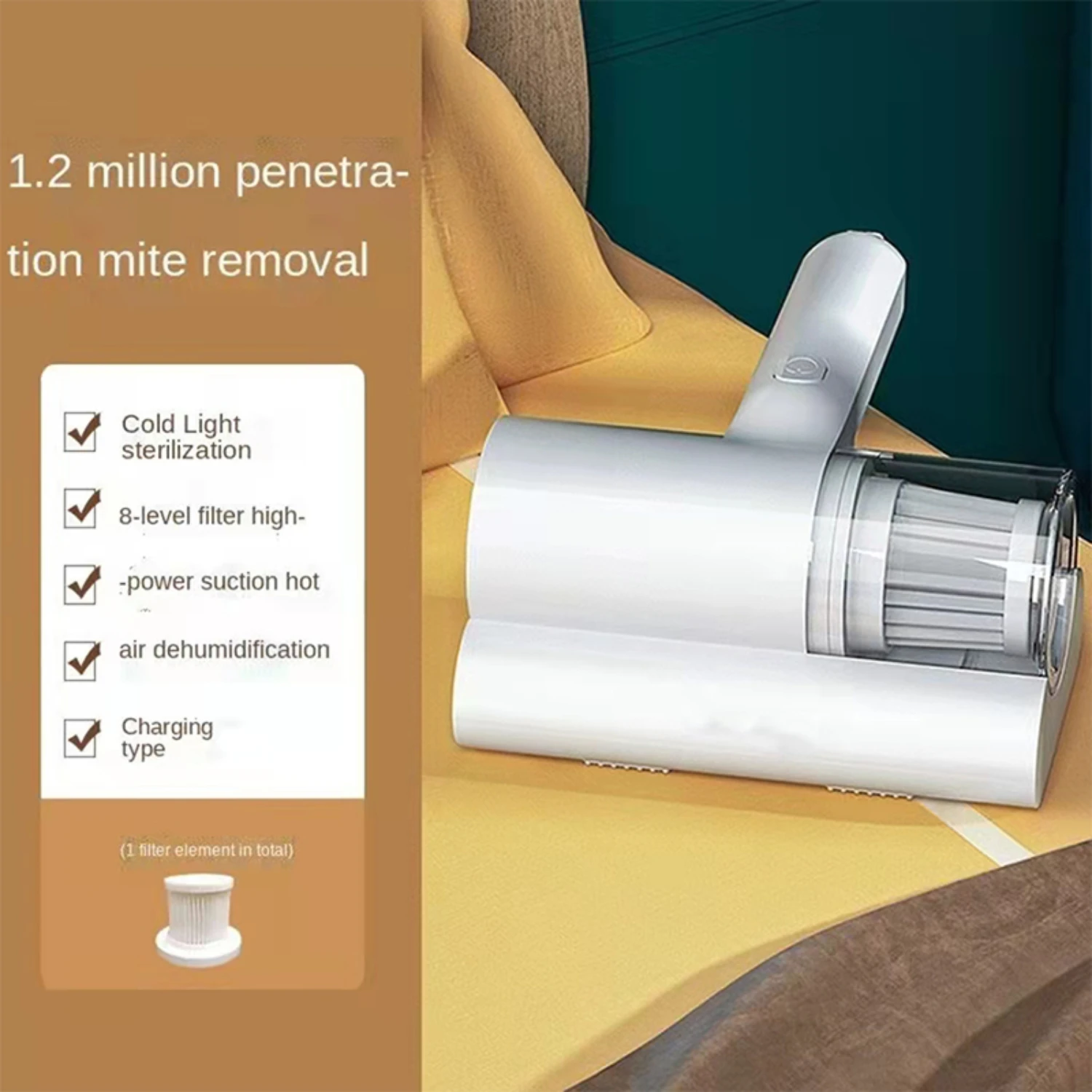 Ультрамощный ручной беспроводной пылесос-Высокая мощность всасывания для