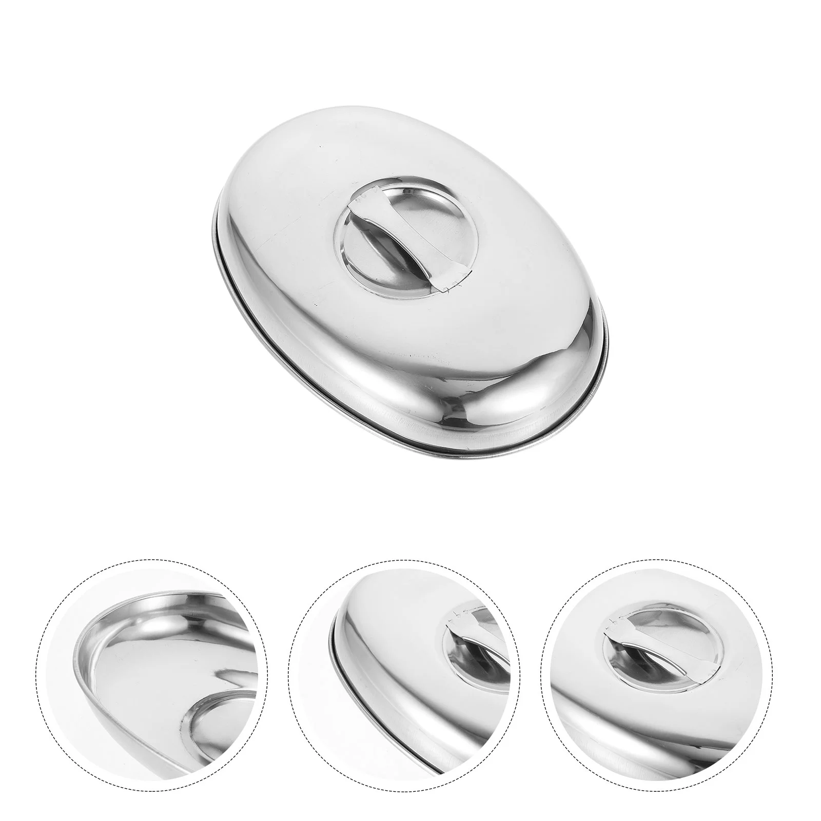 

Cover Domelid Griddle Basting Melting Grill Stainless Dish Pot Steaming Steel Lids Round Covers Hood Cheese Steak Replacement