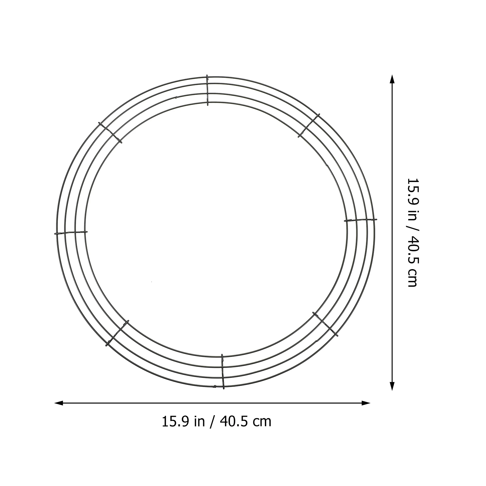 2 шт. Рождественский проволочный венок DIY Изготовление гирлянды Кольца