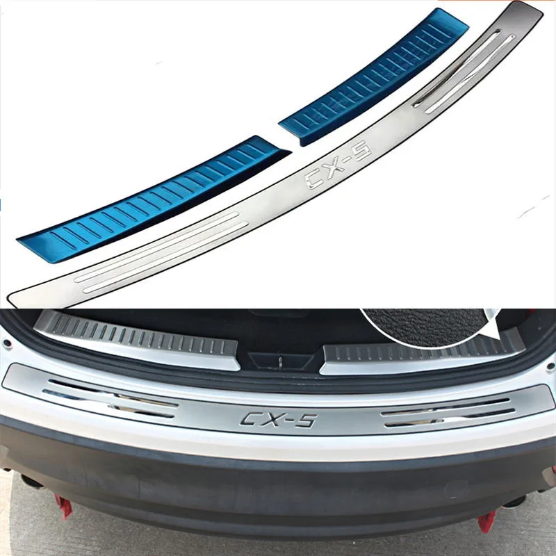 

Car Accessories For Mazda Cx-5 2013-2014 2015 2016 Scuff Plate/door Sill Rear Bumper Protector Sill Trunk Tread Plate Trim