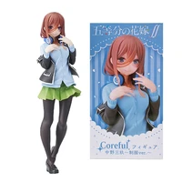 original japanese anime coreful the quintessential quintuplets nakano miku uniform action figures collectibles model toys gifts