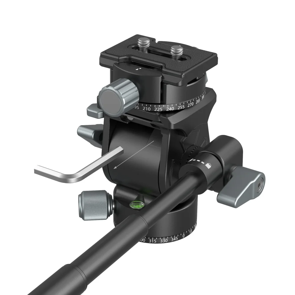 SmallRig Lightweight Fluid Video Head 360 Swivel with a Removable Telescopic Handle Adjustable Portable 3457 |