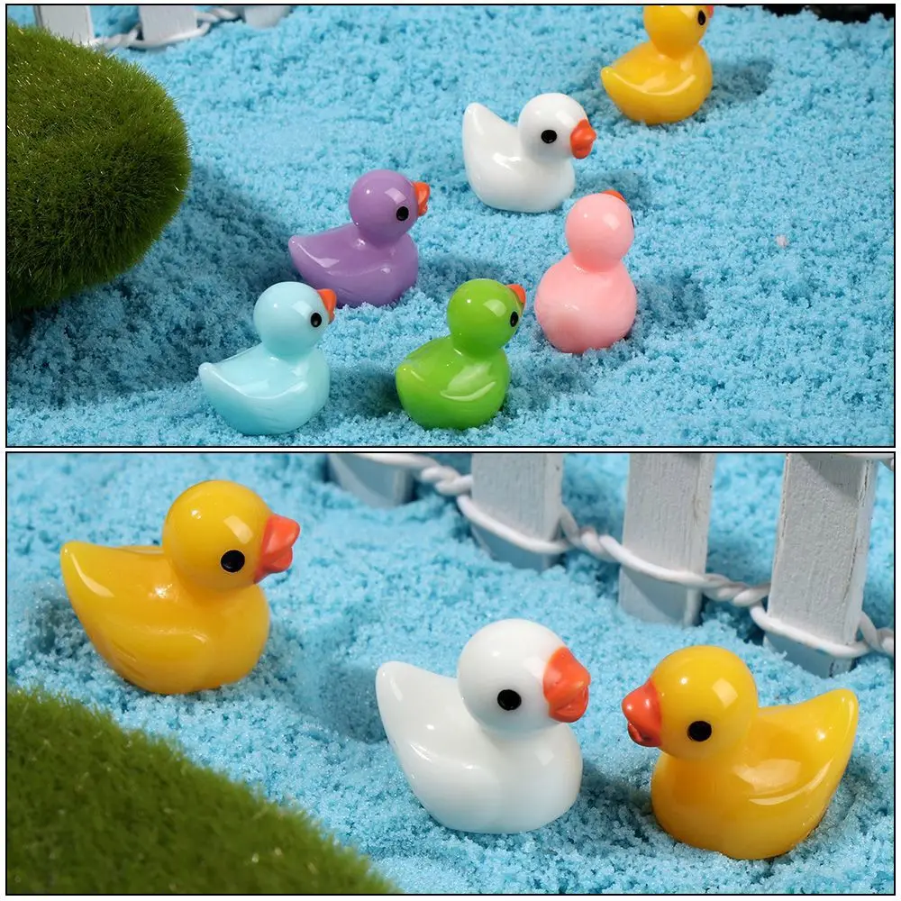 

36pcs Accessories Dollhouse Decoration Fairy Garden DIY Miniature Duck Mold Micro Landscape Figurine