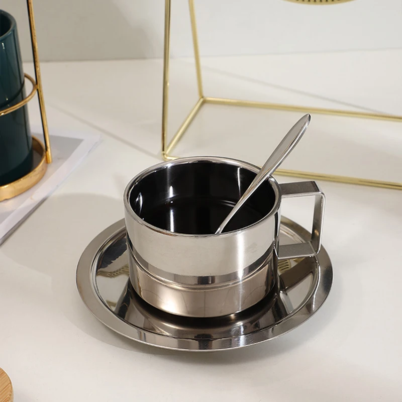 

Кофейная кружка с цветочным рисунком из нержавеющей стали