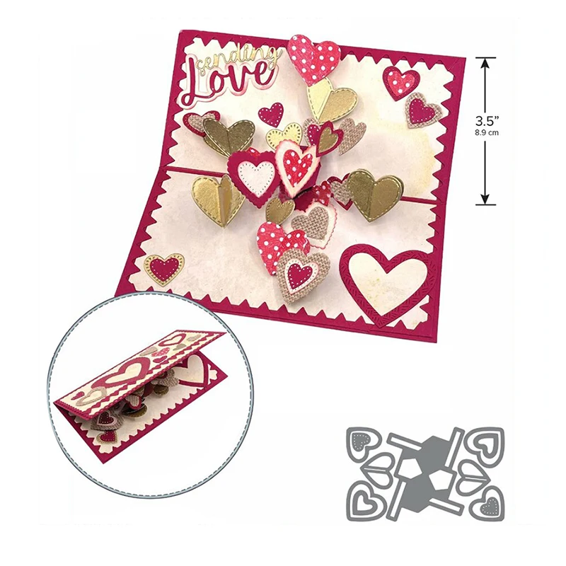 

Sweet Heart Add-on Metal Cutting Dies DIY Crafts Card Album Photo Making Scrapbooking Embossing Stencil New 2022