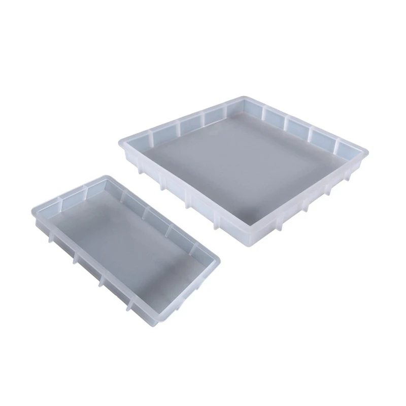 

2Pcs Resin Molds,Square And Rectangle Silicone Epoxy Molds For Resin Jewelry, Soap, Dried Flower Leaf, Insect Specimen