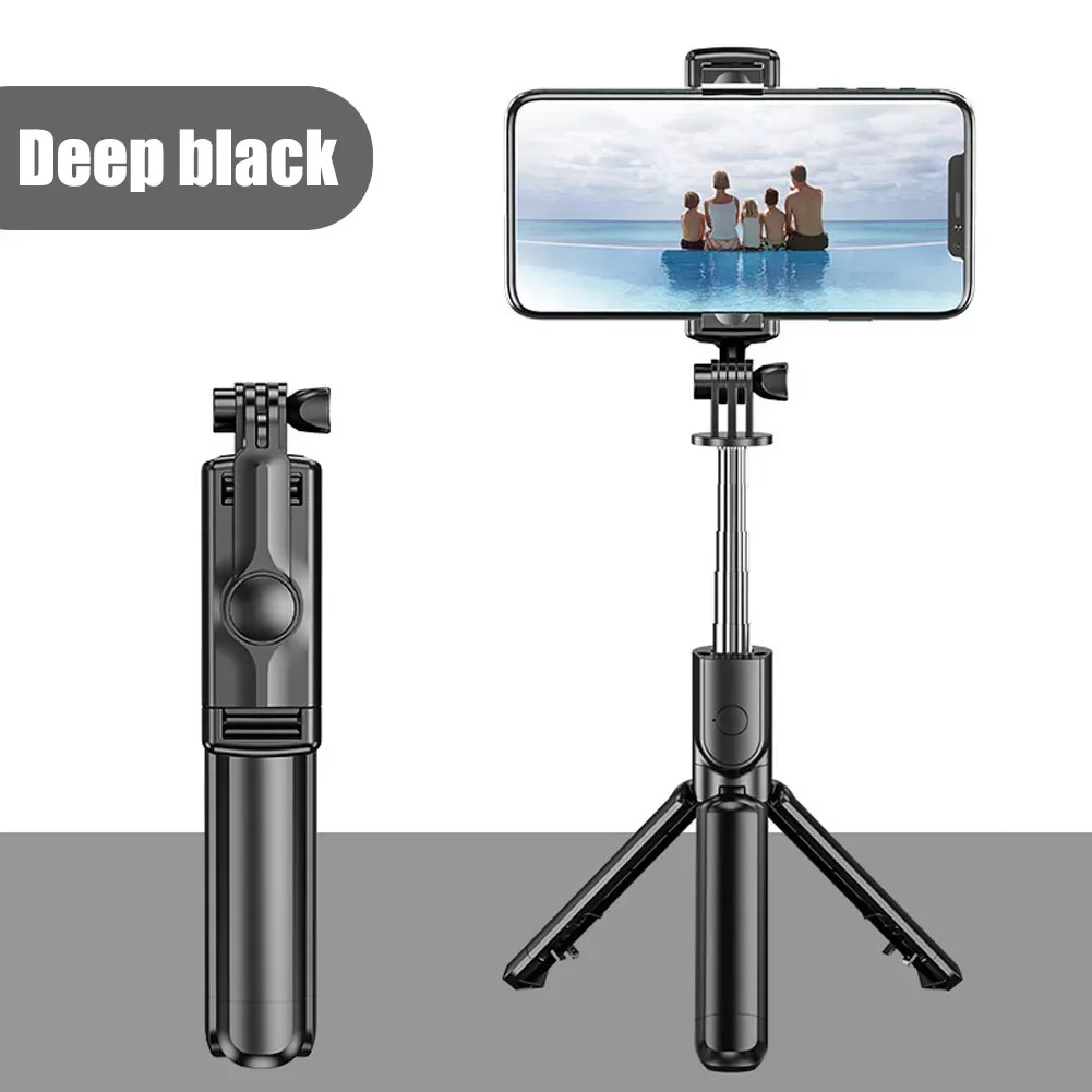 

Bluetooth-compatible Selfie Stick Detachable Clip Horizontal and Vertical Tripod Selfie Stick Mobile Phone Bracket Photograph
