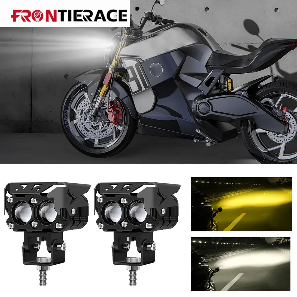 2PCS M2 Lens Atv Motorcycle Headlight Lenses for Fog Light  Led Spotlights Off-road Auxiliary Lamp Headlights Accessories