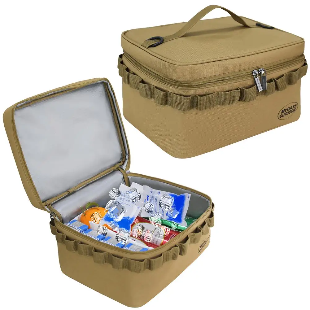 

YOUZI Outdoor Insulated Cooler Bag Portable Oxford Cloth Cooler Bags For Camping Fishing Beach Travel Picnic