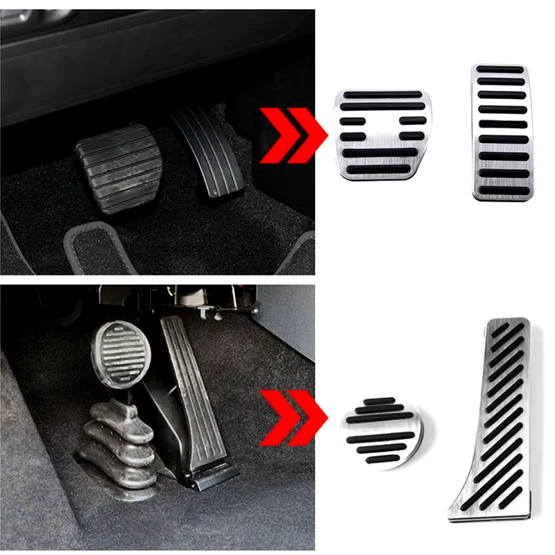 Автомобильные педали из нержавеющей стали гальмо-акселератор нескользящая